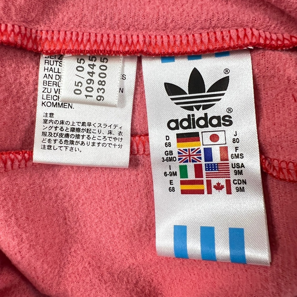 Adidas Track Suit Kids 9M Red Disney Goofy Superstar Jacket Pants Set Vintage - Picture 8 of 16